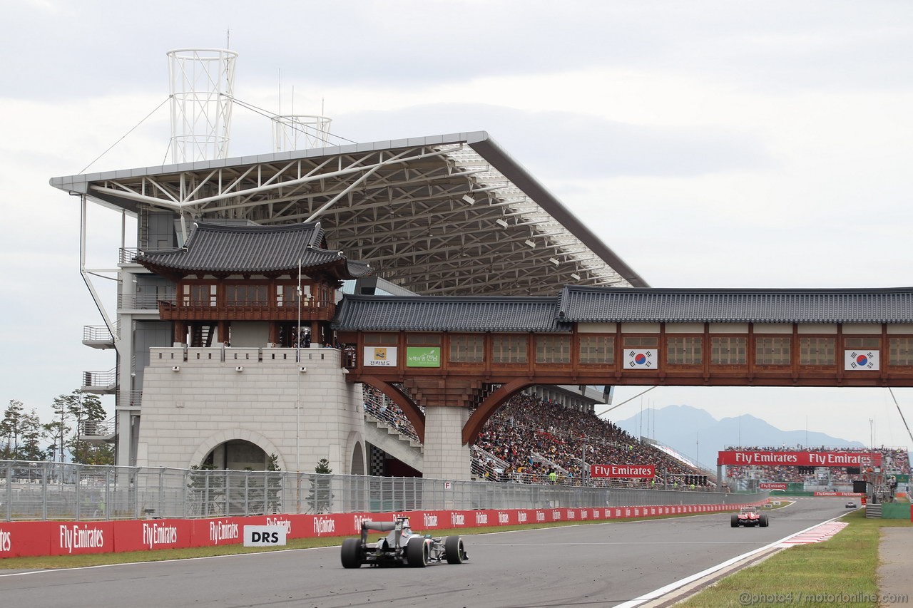 GP COREA, 06.10.2013- Gara, Esteban Gutierrez (MEX), Sauber F1 Team C32