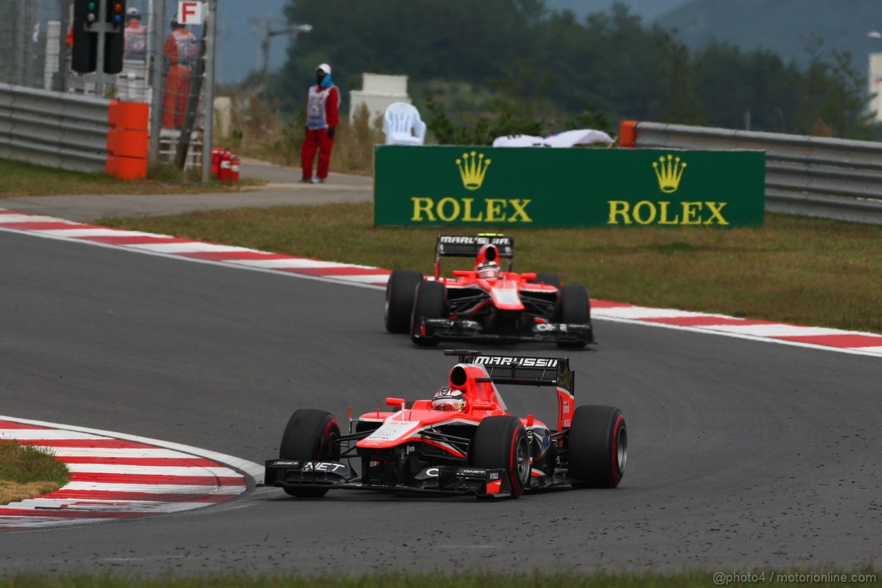 GP COREA, 06.10.2013- Gara, Jules Bianchi (FRA) Marussia F1 Team MR02