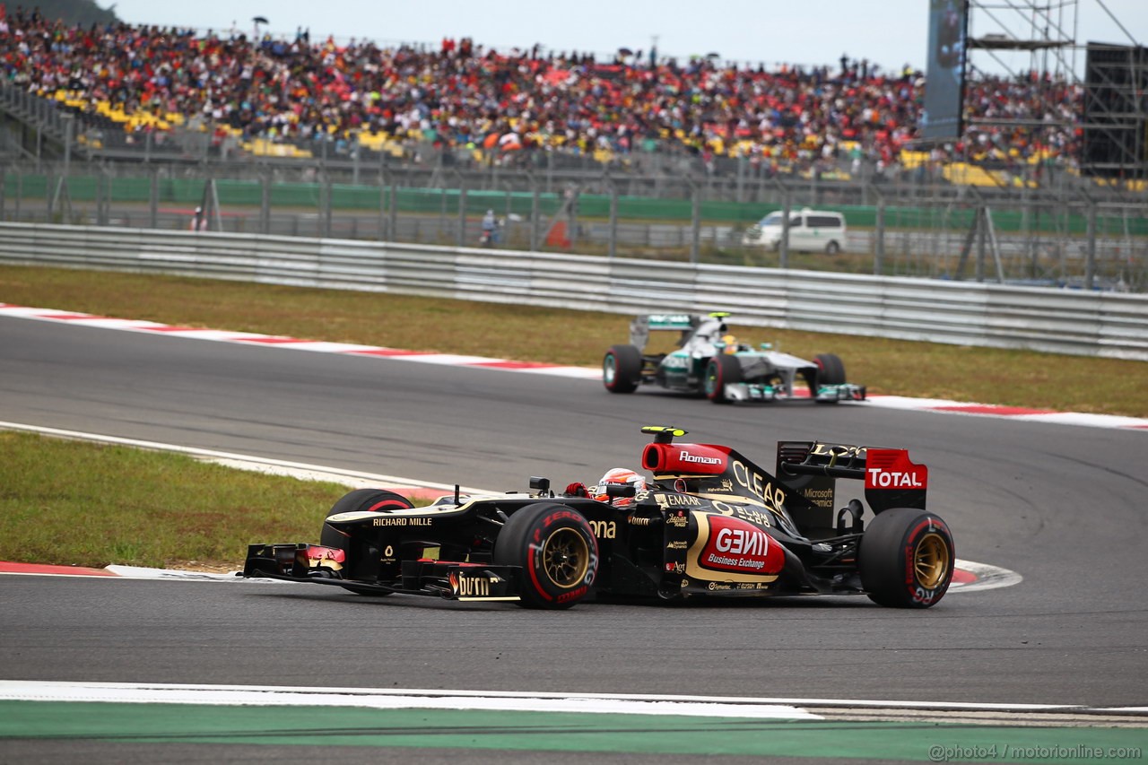 GP COREA, 06.10.2013- Gara, Romain Grosjean (FRA) Lotus F1 Team E213