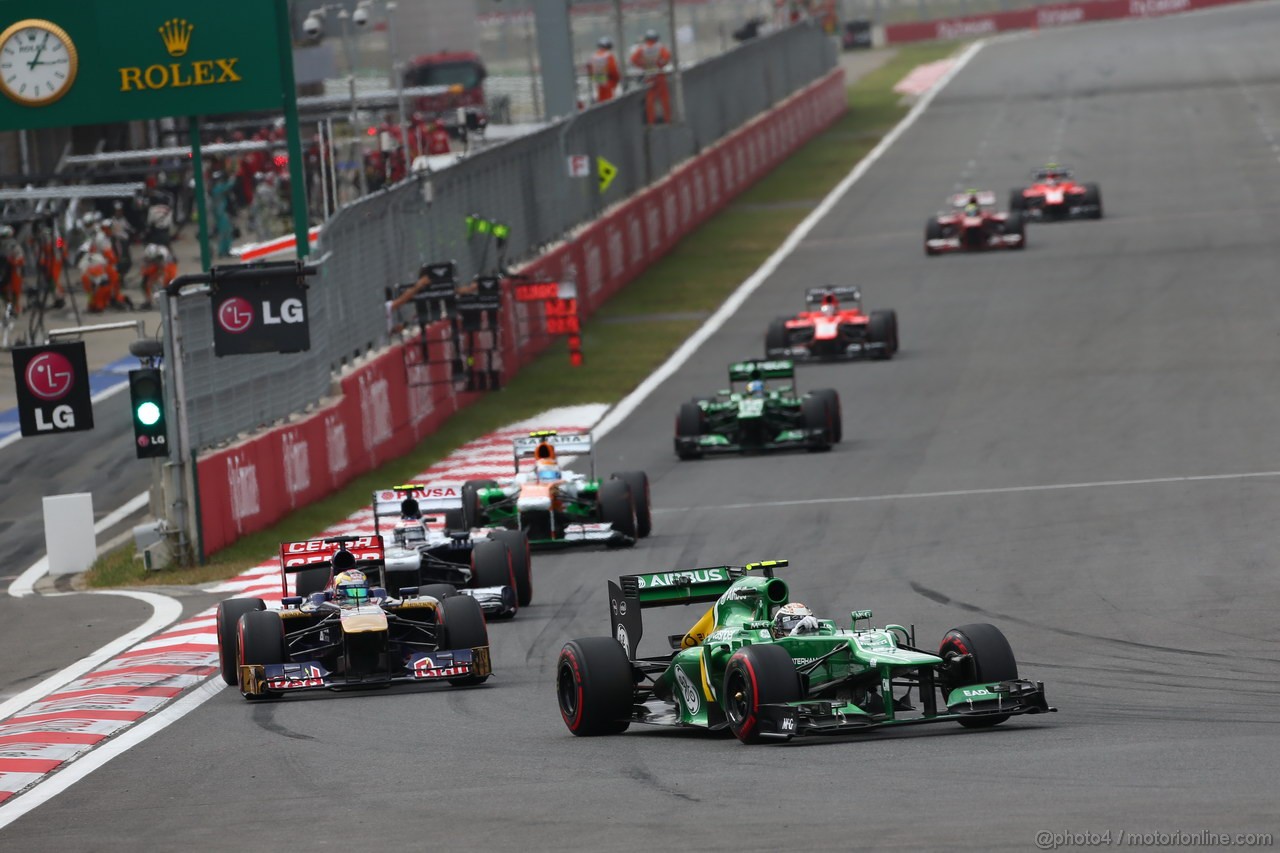 GP COREA, 06.10.2013- Gara, Giedo Van der Garde (NED), Caterham F1 Team CT03