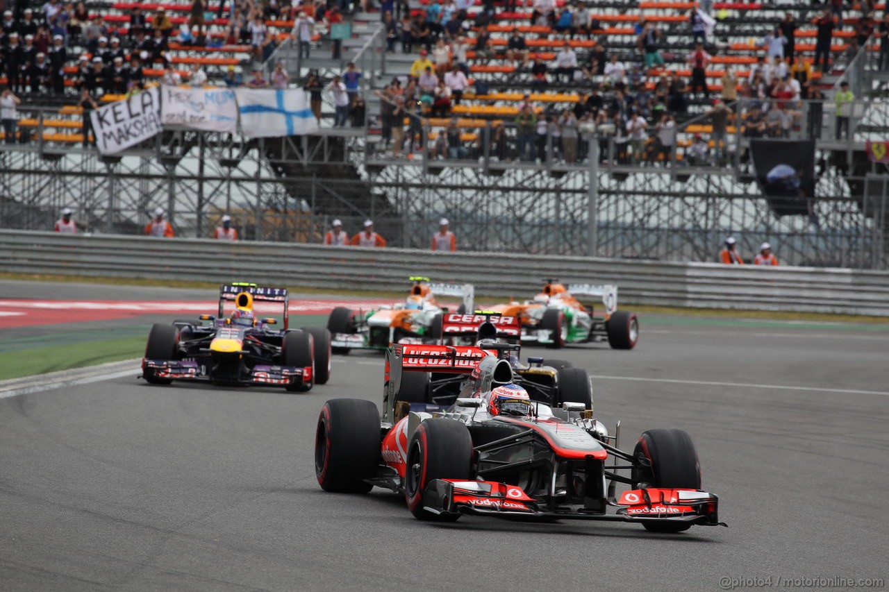 GP COREA, 06.10.2013- Gara, Jenson Button (GBR) McLaren Mercedes MP4-28