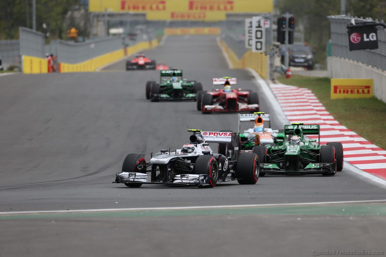 GP COREA, 06.10.2013- Gara, Valtteri Bottas (FIN), Williams F1 Team FW35