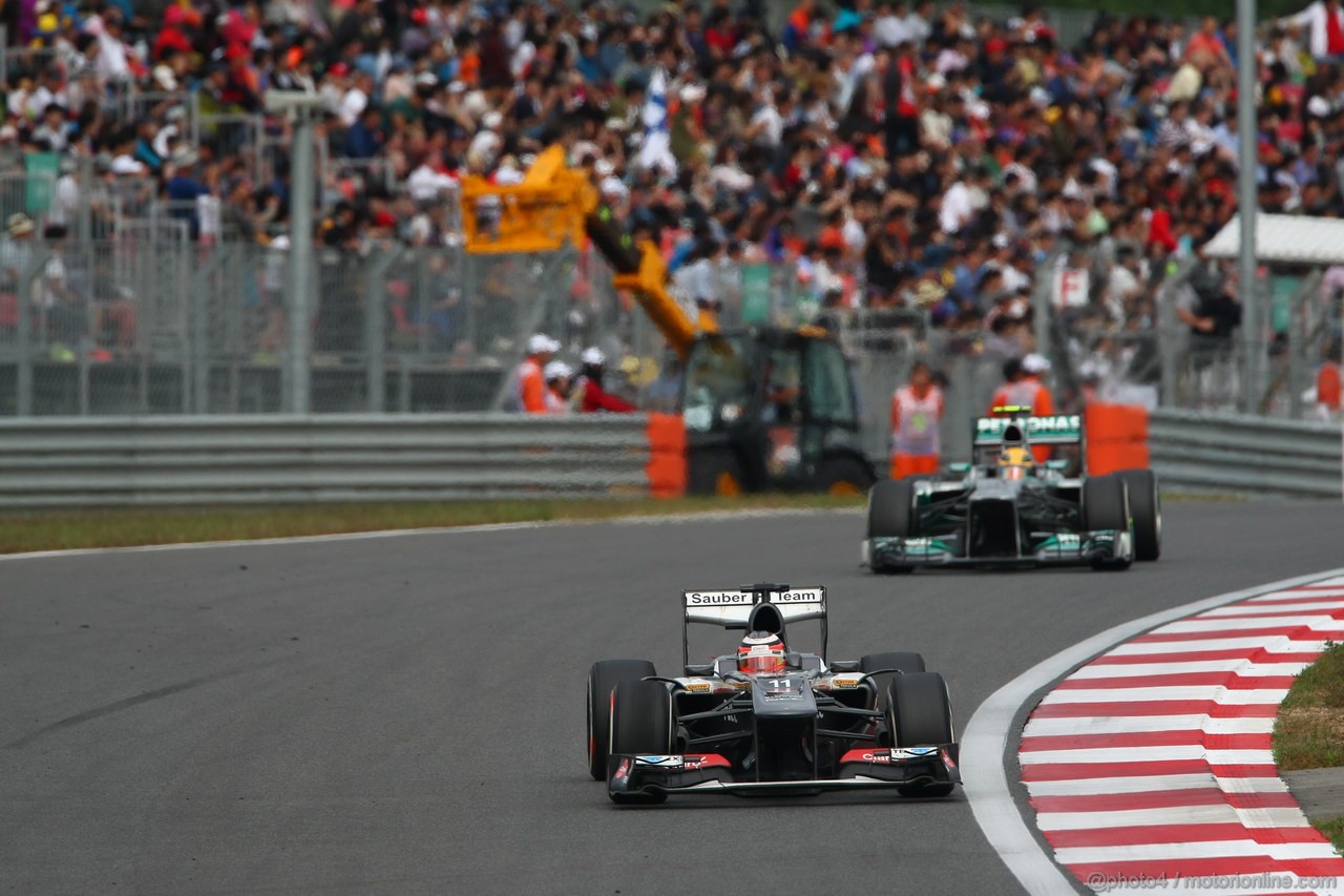 GP COREA, 06.10.2013- Gara, Nico Hulkenberg (GER) Sauber F1 Team C32