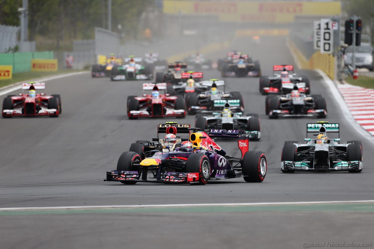 GP COREA, 06.10.2013- Gara,Sebastian Vettel (GER) Red Bull Racing RB9