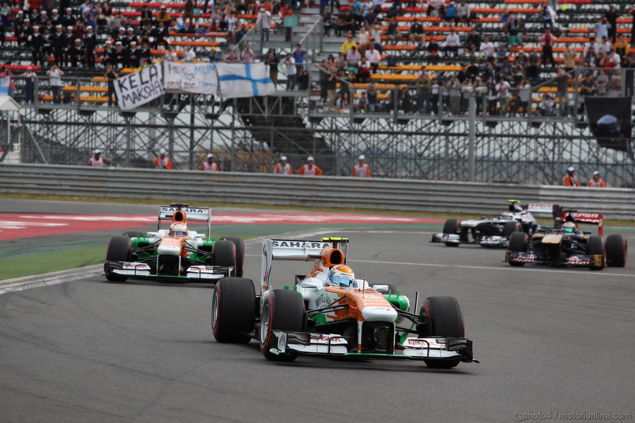 GP COREA, 06.10.2013- Gara, Adrian Sutil (GER), Sahara Force India F1 Team VJM06