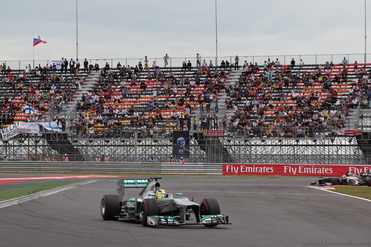 GP COREA, 06.10.2013- Gara, Nico Rosberg (GER) Mercedes AMG F1 W04