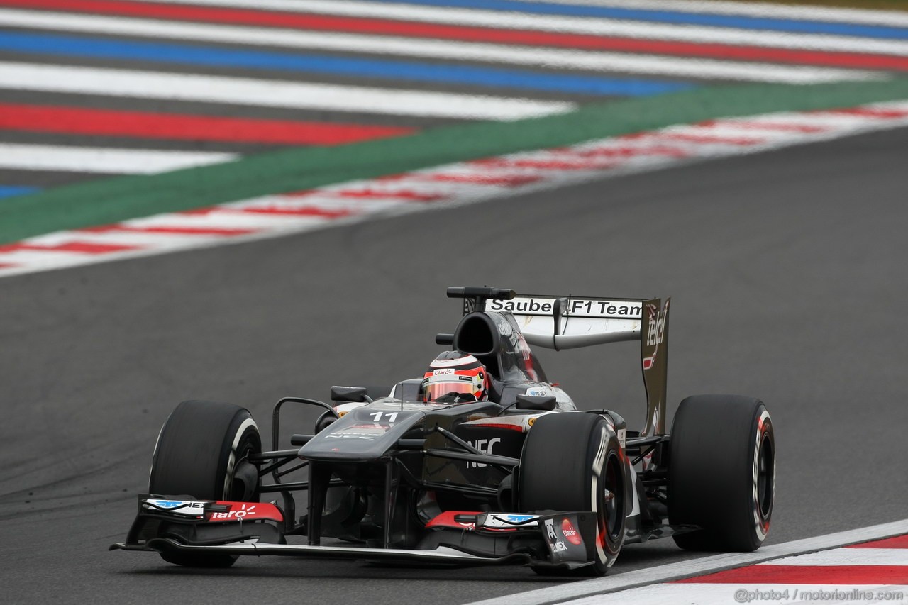 GP COREA, 06.10.2013- Gara, Nico Hulkenberg (GER) Sauber F1 Team C32