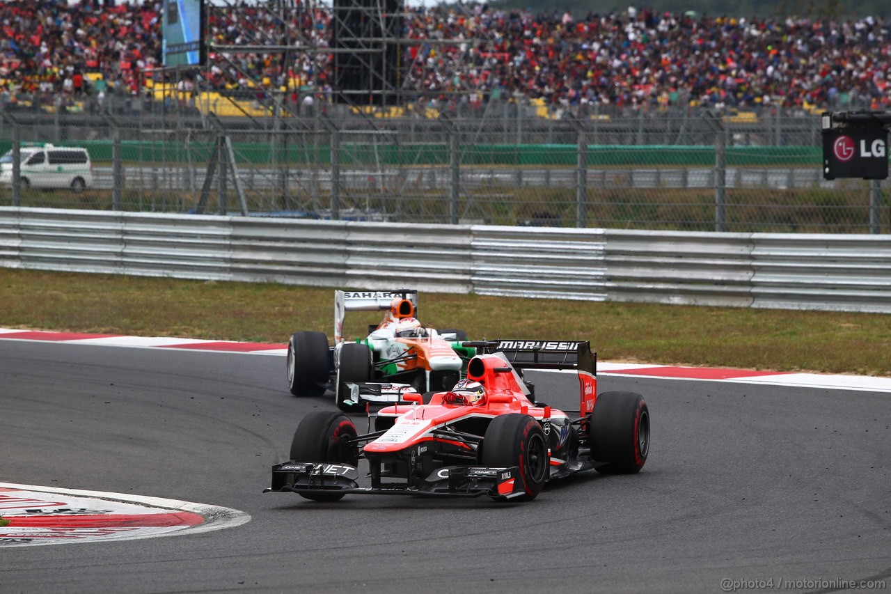 GP COREA, 06.10.2013- Gara, Jules Bianchi (FRA) Marussia F1 Team MR02