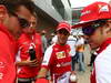 GP COREA, 06.10.2013- Driver parade, Fernando Alonso (ESP) Ferrari F138 e Felipe Massa (BRA) Ferrari F138