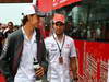 GP COREA, 06.10.2013- Desfile de pilotos, Esteban Gutiérrez (MEX), Sauber F1 Team C32 y Sergio Pérez (MEX) McLaren MP4-28