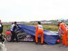 GP COREA, 06.10.2013- Gara, Mark Webber (AUS) Red Bull Racing RB9 Car afeter the accident