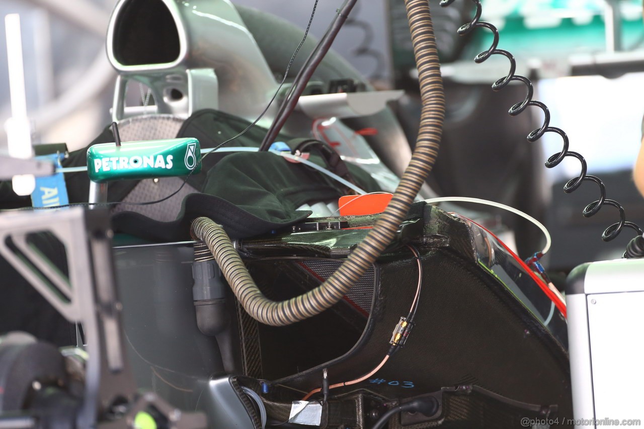 GP COREA, 03.10.2013- Mercedes AMG F1 W04 details