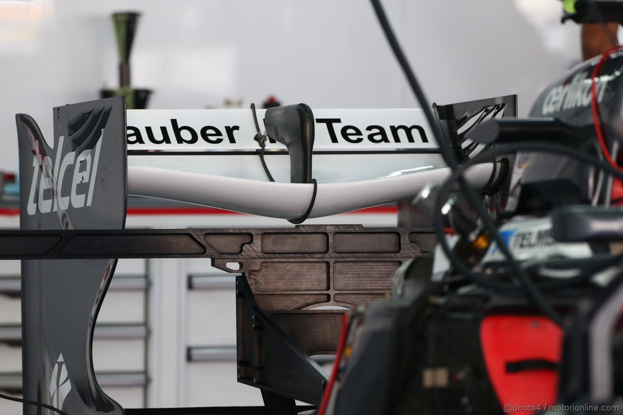 GP COREA, 03.10.2013- Sauber C32 details