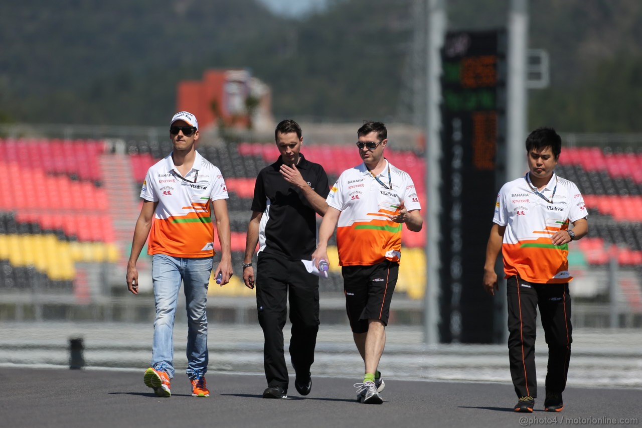 GP COREA, 03.10.2013- Adrian Sutil (GER), Sahara Force India F1 Team VJM06 