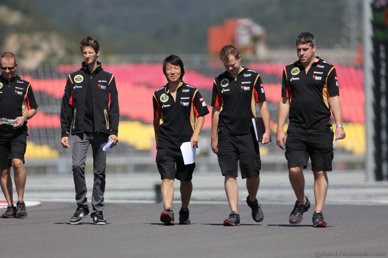GP COREA, 03.10.2013-Romain Grosjean (FRA) Lotus F1 Team E21 