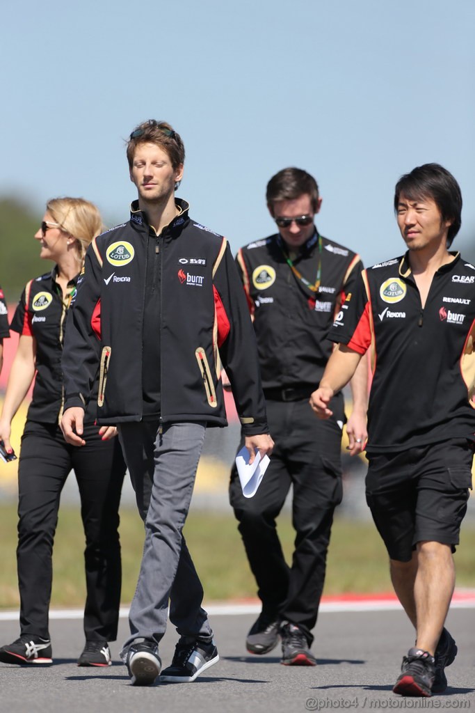 GP COREA, 03.10.2013-Romain Grosjean (FRA) Lotus F1 Team E21 