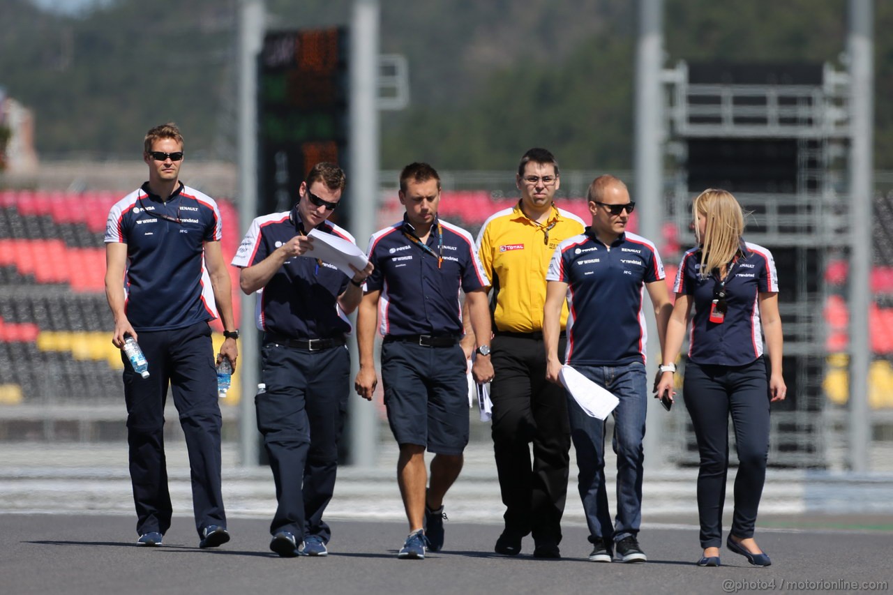 GP COREA, 03.10.2013-Valtteri Bottas (FIN), Williams F1 Team FW35 