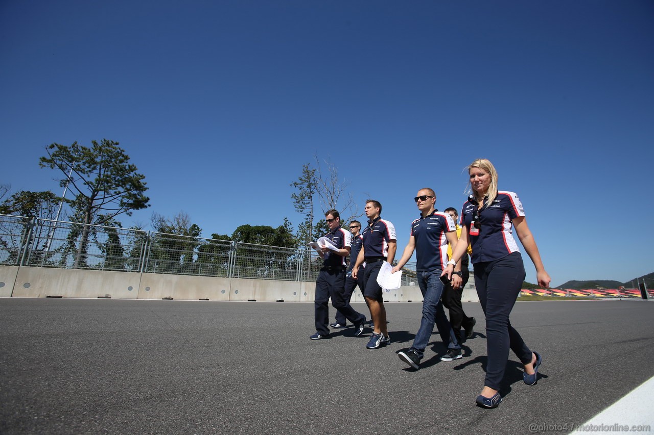 GP COREA, 03.10.2013-Valtteri Bottas (FIN), Williams F1 Team FW35 