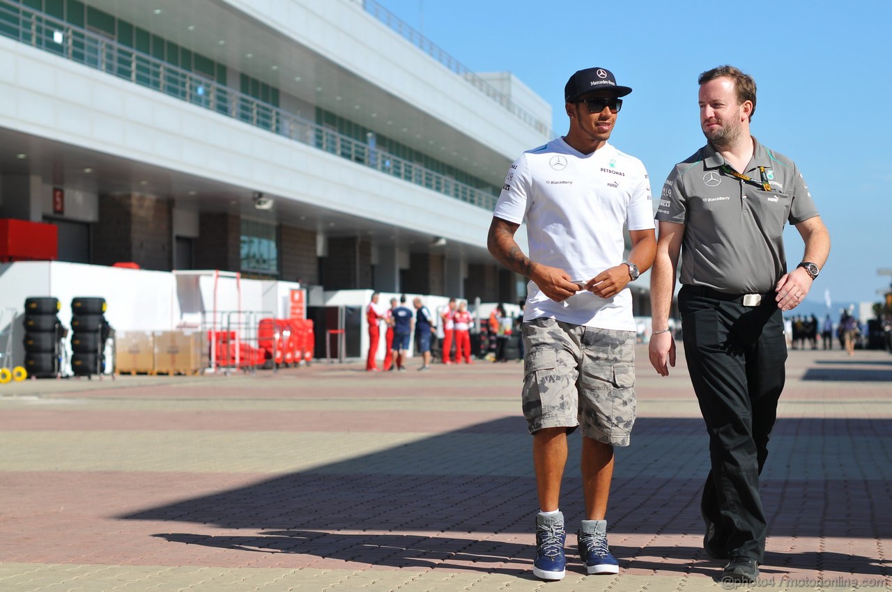 GP COREA, 03.10.2013- Lewis Hamilton (GBR) Mercedes AMG F1 W04