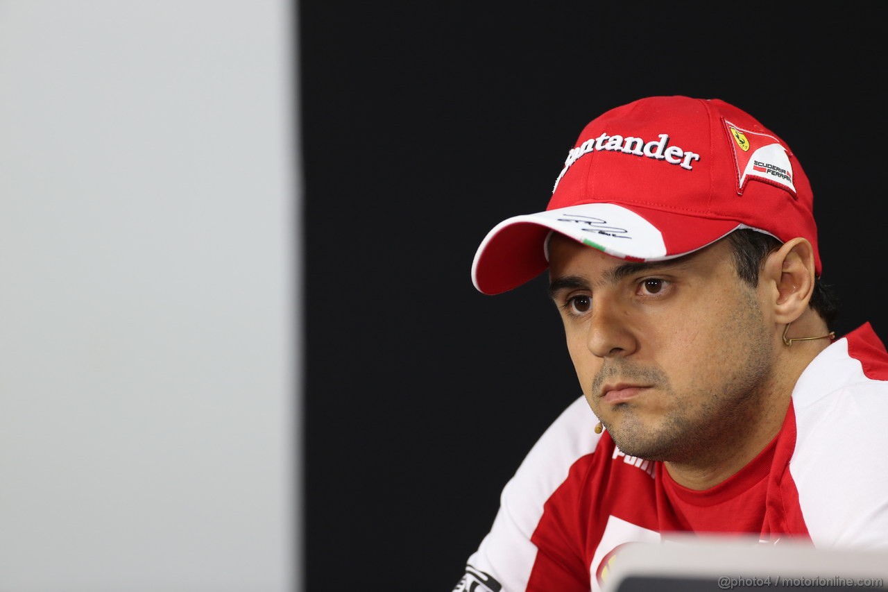 GP COREA, 03.10.2013- Giovedi' Press Conference, Felipe Massa (BRA) Ferrari F138 