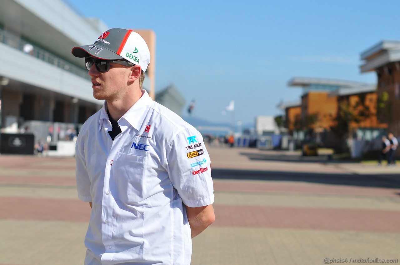 GP COREA, 03.10.2013- Nico Hulkenberg (GER) Sauber F1 Team C32