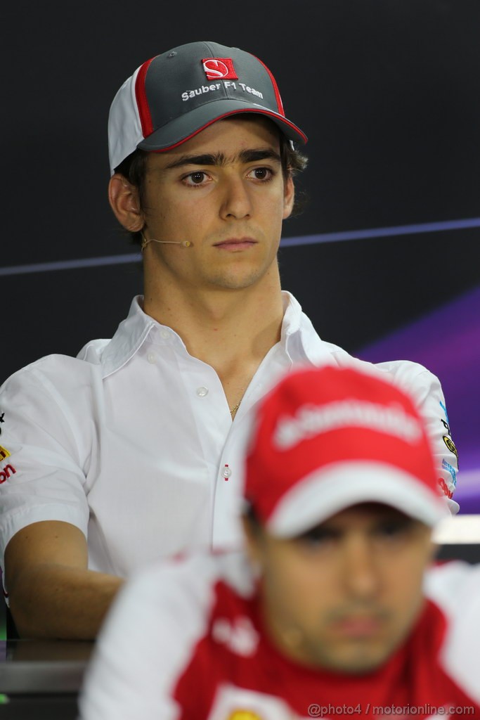 GP COREA, 03.10.2013- Giovedi' Press Conference, Esteban Gutierrez (MEX), Sauber F1 Team C32 e Felipe Massa (BRA) Ferrari F138