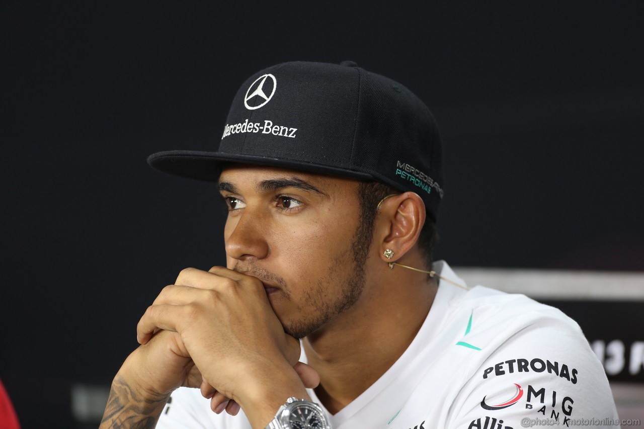 GP COREA, 03.10.2013- Giovedi' Press Conference, Lewis Hamilton (GBR) Mercedes AMG F1 W04