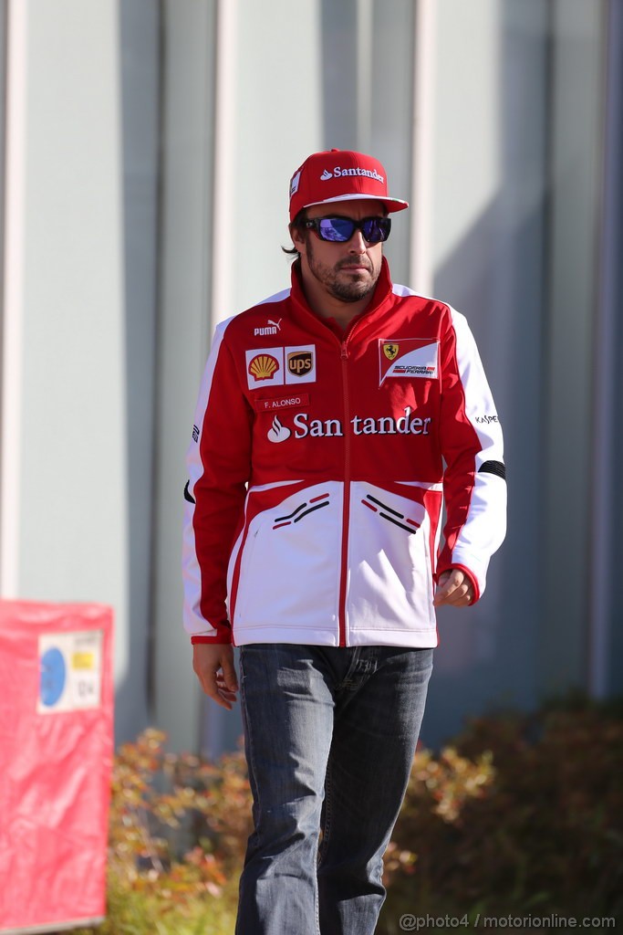 GP COREA, 03.10.2013- Fernando Alonso (ESP) Ferrari F138 