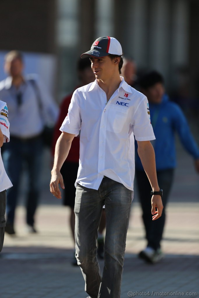 GP COREA, 03.10.2013- Esteban Gutierrez (MEX), Sauber F1 Team C32 