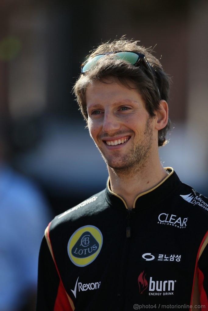 GP COREA, 03.10.2013- Romain Grosjean (FRA) Lotus F1 Team E21 
