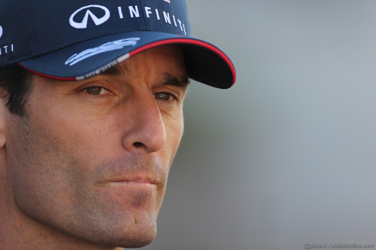 GP COREA, 03.10.2013- Mark Webber (AUS) Red Bull Racing RB9 