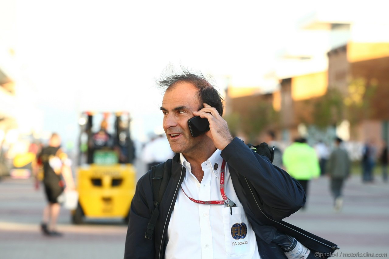 GP COREA, 03.10.2013- Emanuele Pirro (ITA) Fia Steward of the race