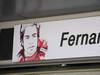 GP COREA, 03.10.2013- Fernando Alonso (ESP) Ferrari F138 banner over his garage