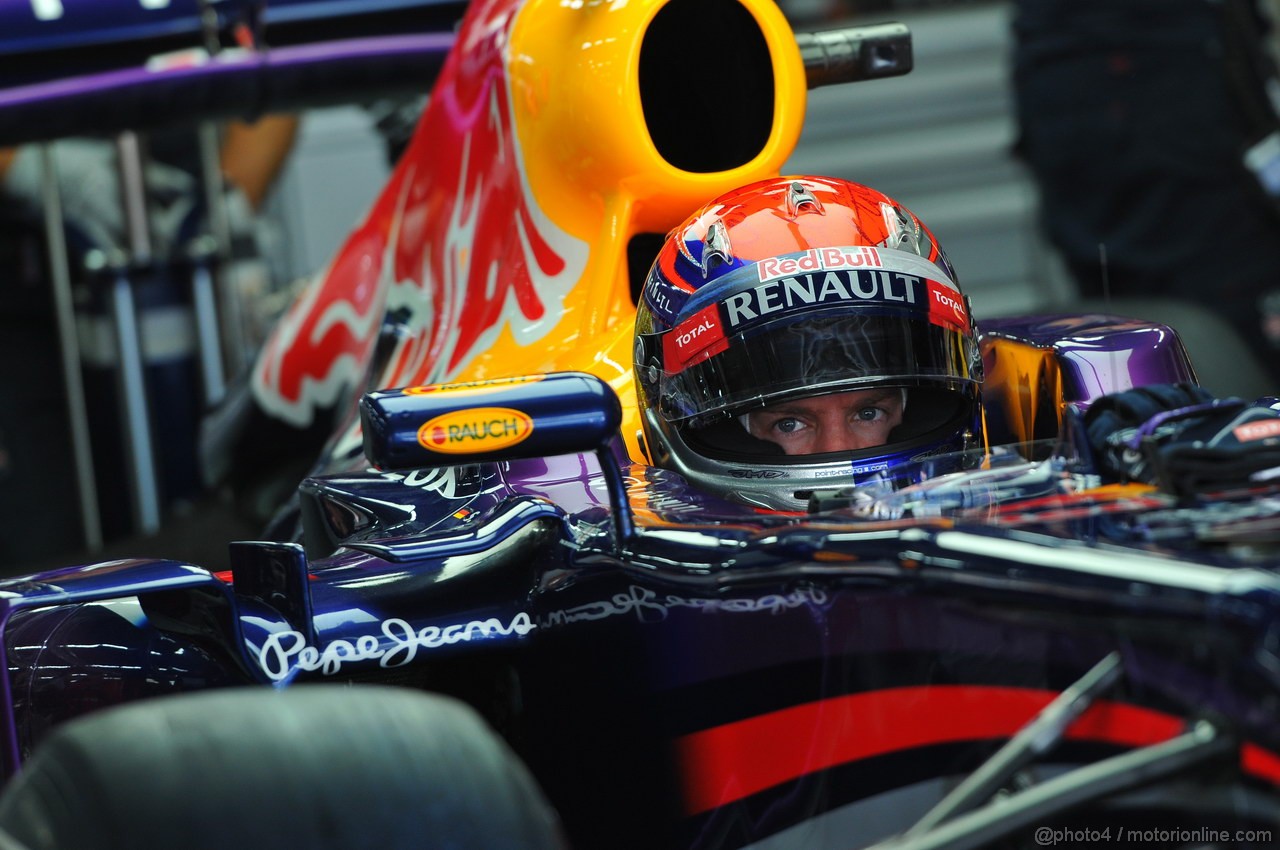 GP COREA, 05.10.2013- Free practice 3, Sebastian Vettel (GER) Red Bull Racing RB9