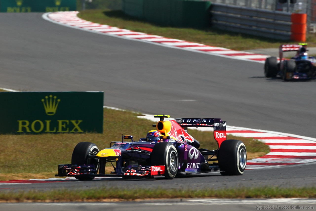 GP COREA, 05.10.2013- Free practice 3, Mark Webber (AUS) Red Bull Racing RB9