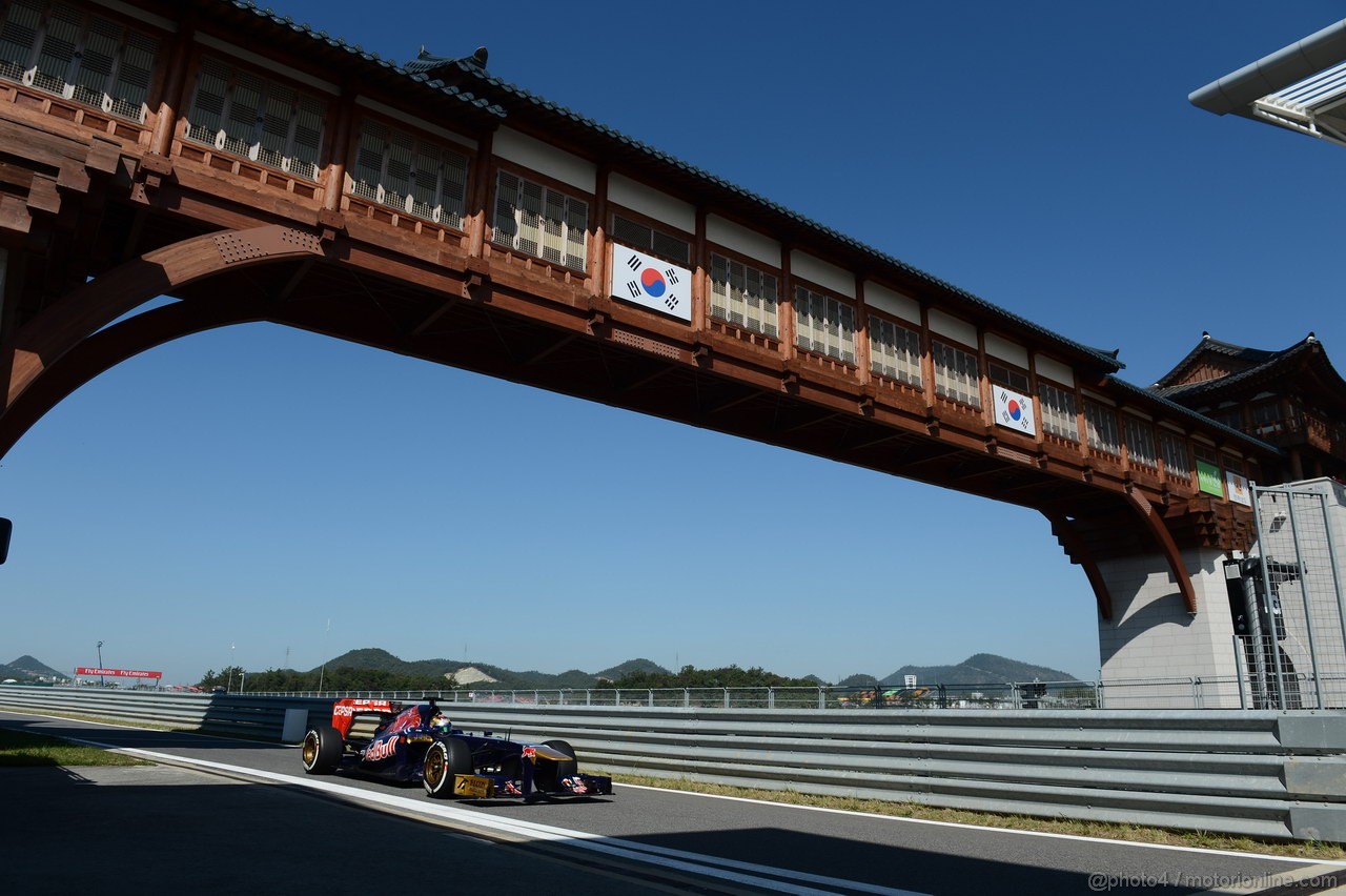 GP COREA, 05.10.2013- Free practice 3, Jean-Eric Vergne (FRA) Scuderia Toro Rosso STR8