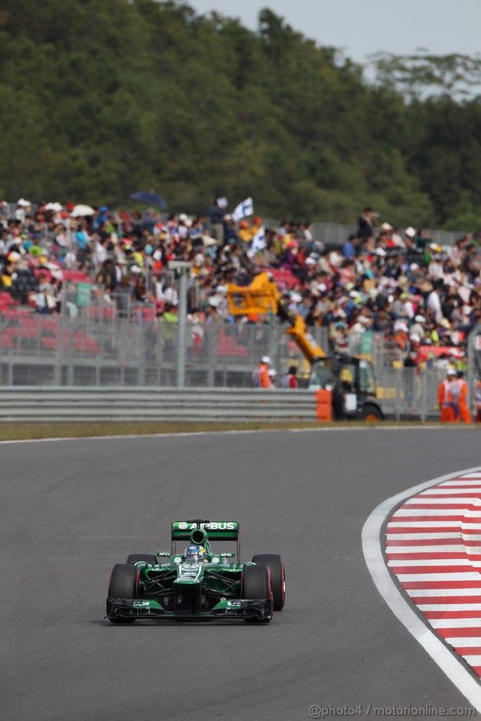 GP COREA, 05.10.2013- Qualifiche, Charles Pic (FRA) Caterham F1 Team CT03