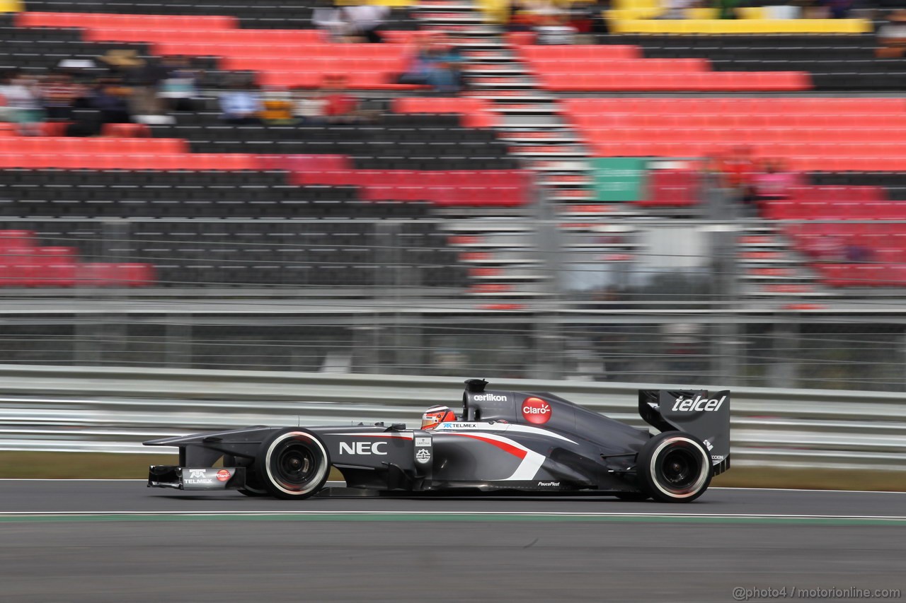 GP COREA, 05.10.2013- Qualifiche, Nico Hulkenberg (GER) Sauber F1 Team C32