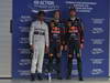 GP COREA, 05.10.2013- Qualifiche Festeggiamenti pole Posotion Sebastian Vettel (GER) Red Bull Racing RB9, 2nd Lewis Hamilton (GBR) Mercedes AMG F1 W04, 3rd Mark Webber (AUS) Red Bull Racing RB9