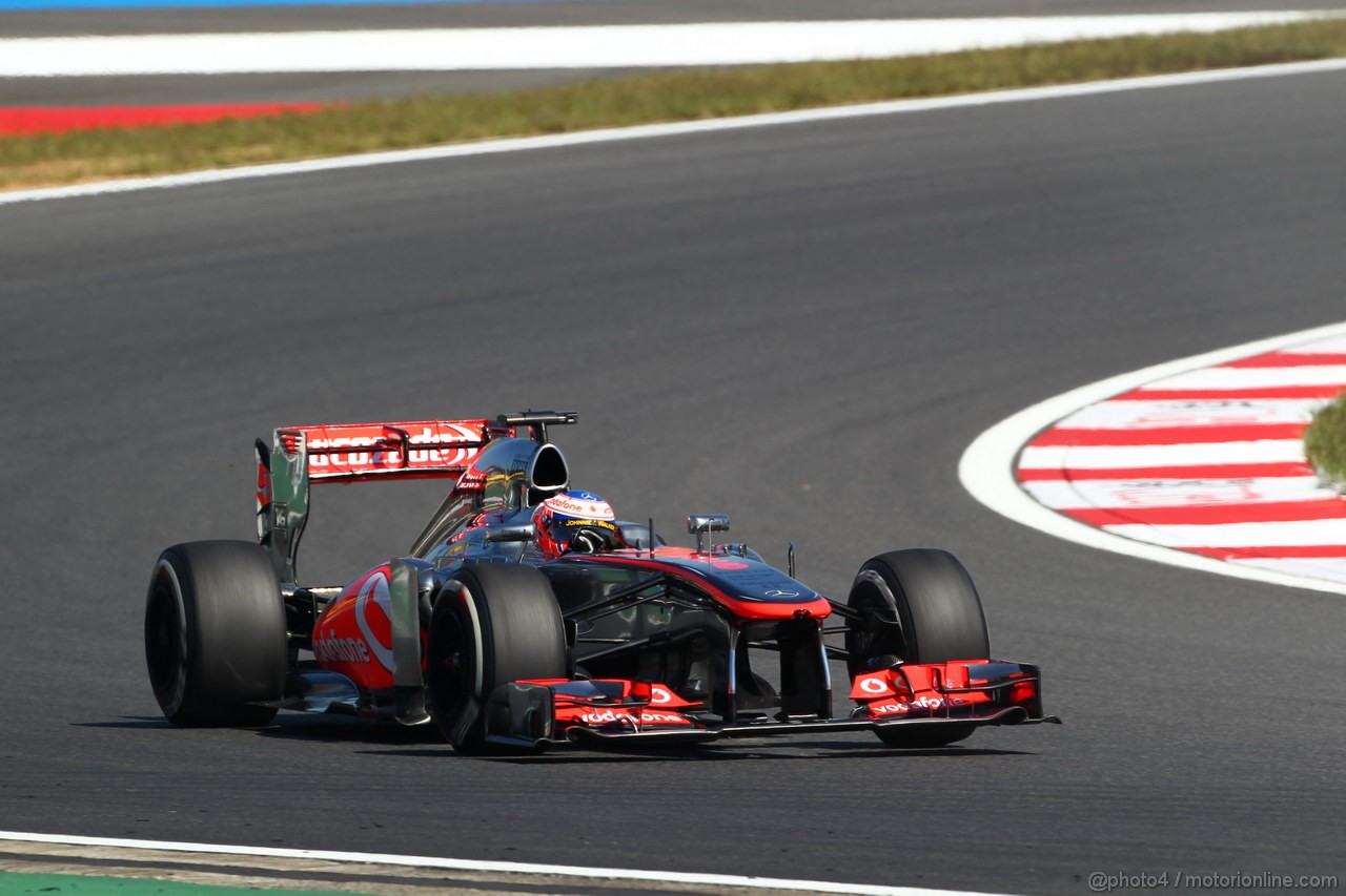 GP COREA, 04.10.2013- Prove Libere 1: Jenson Button (GBR) McLaren Mercedes MP4-28 
