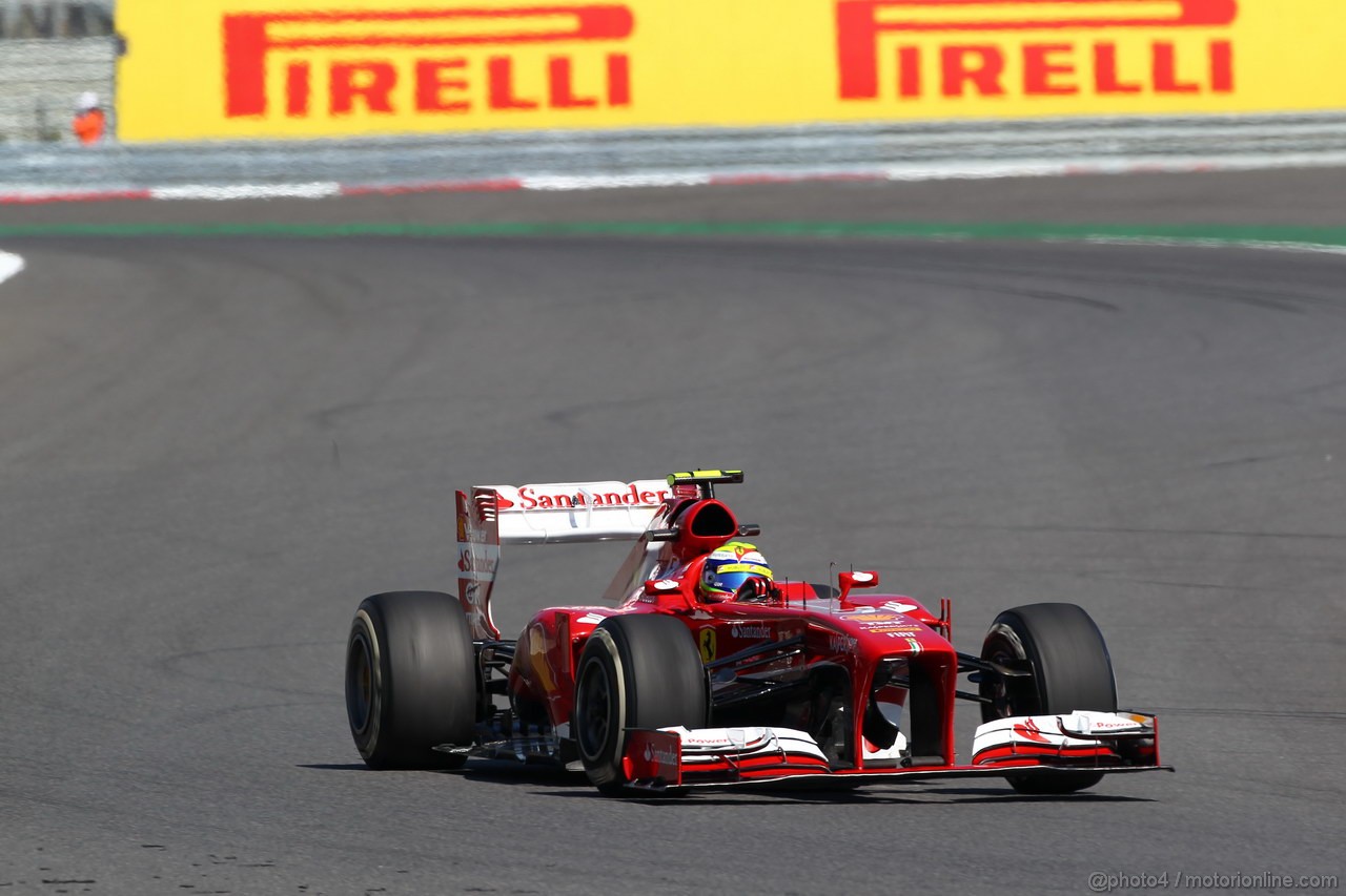 GP COREA, 04.10.2013- Prove Libere 1: Felipe Massa (BRA) Ferrari F138 