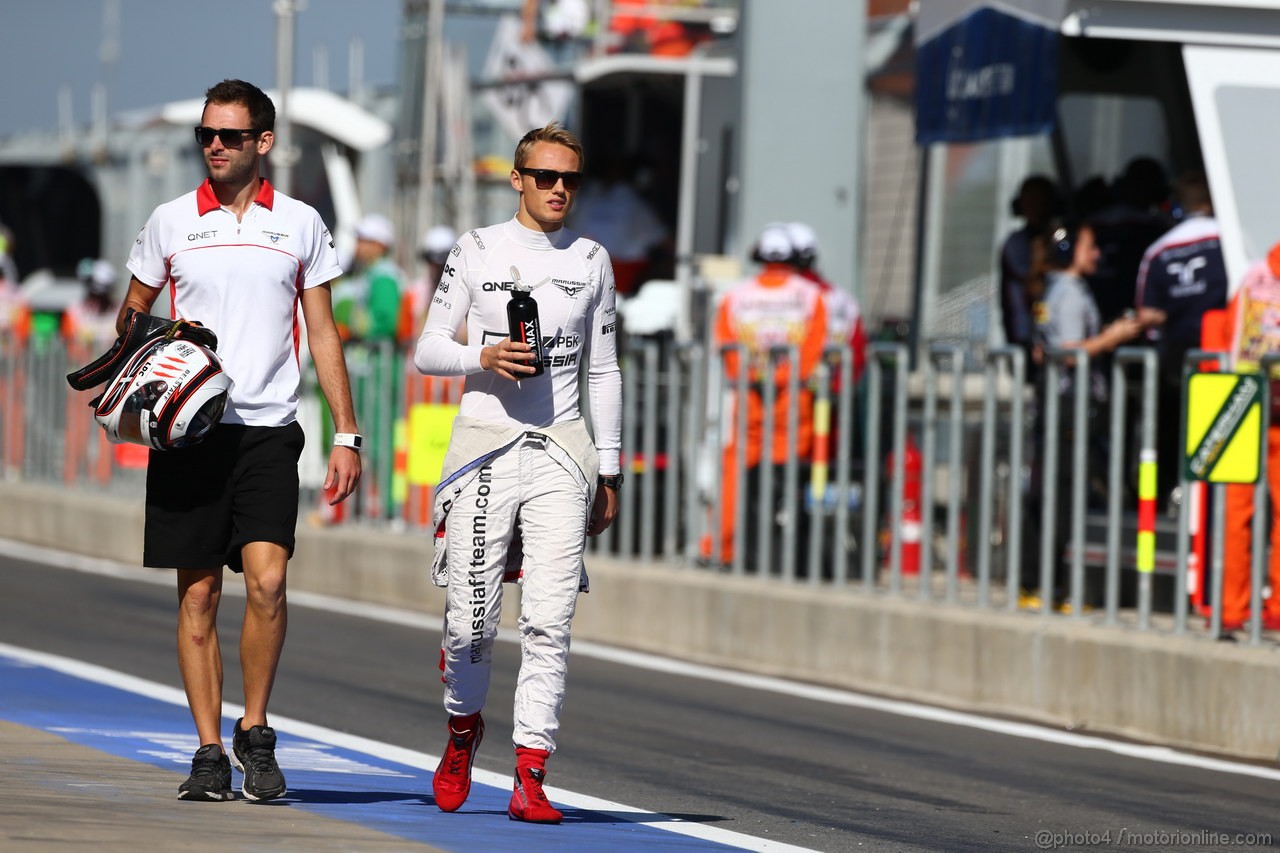 GP COREA, 04.10.2013- Prove Libere 1: Max Chilton (GBR), Marussia F1 Team MR02 