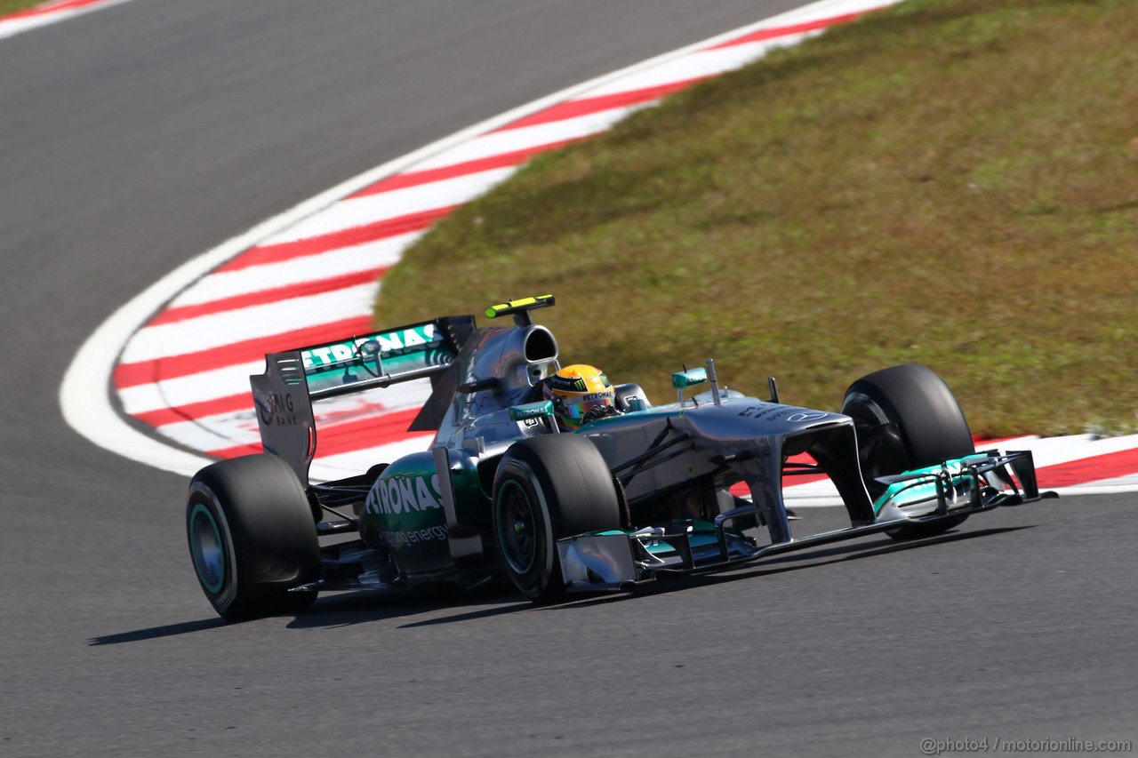 GP COREA, 04.10.2013- Prove Libere 1: Lewis Hamilton (GBR) Mercedes AMG F1 W04 