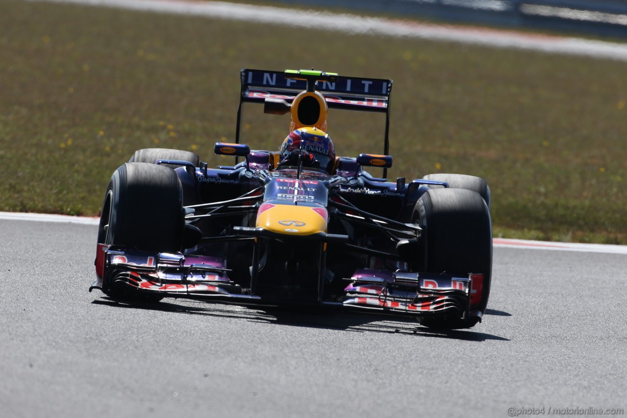 GP COREA, 04.10.2013- Prove Libere 1: Mark Webber (AUS) Red Bull Racing RB9 