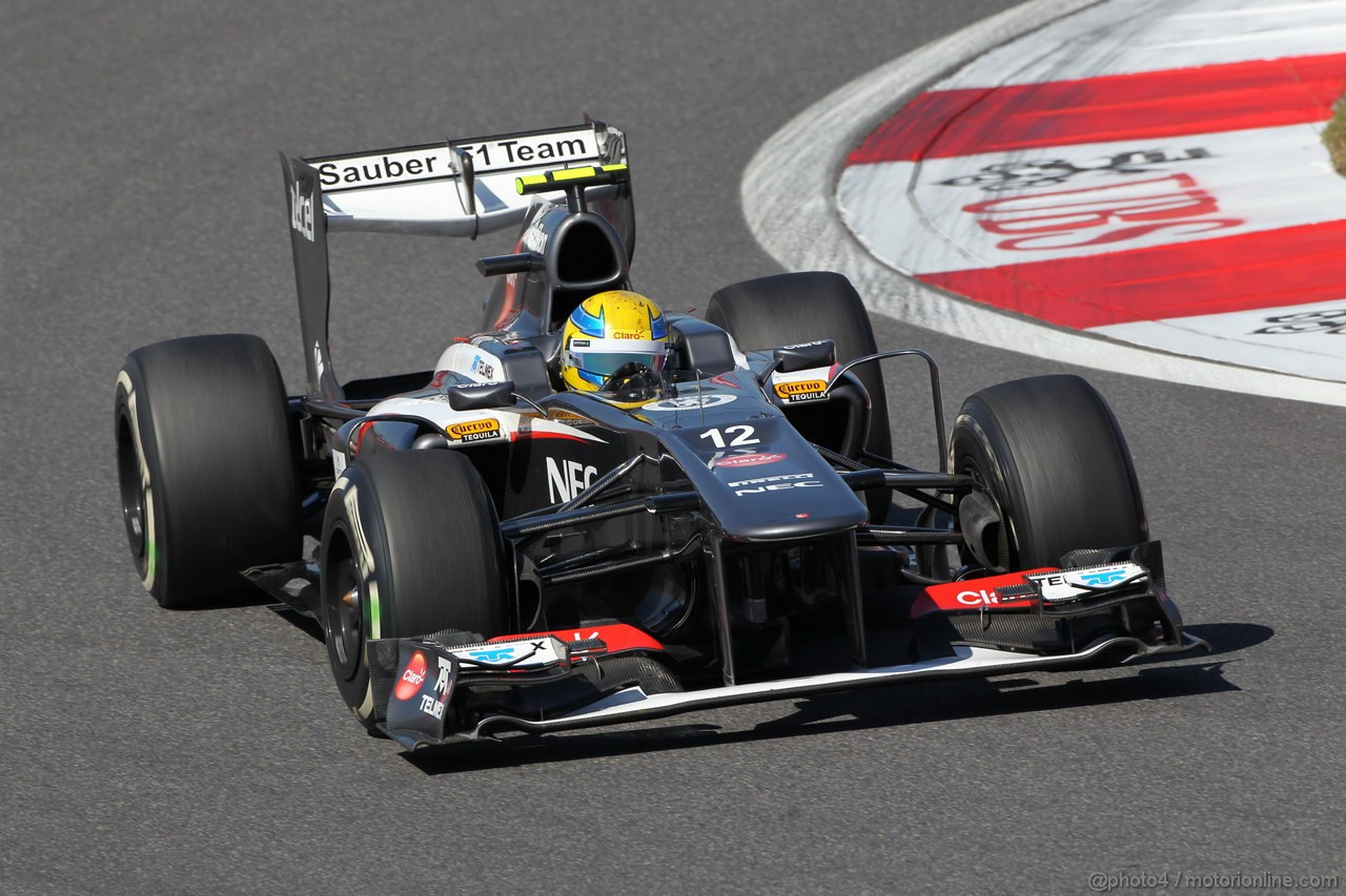 GP COREA, 04.10.2013- Prove Libere 1: Esteban Gutierrez (MEX), Sauber F1 Team C32 