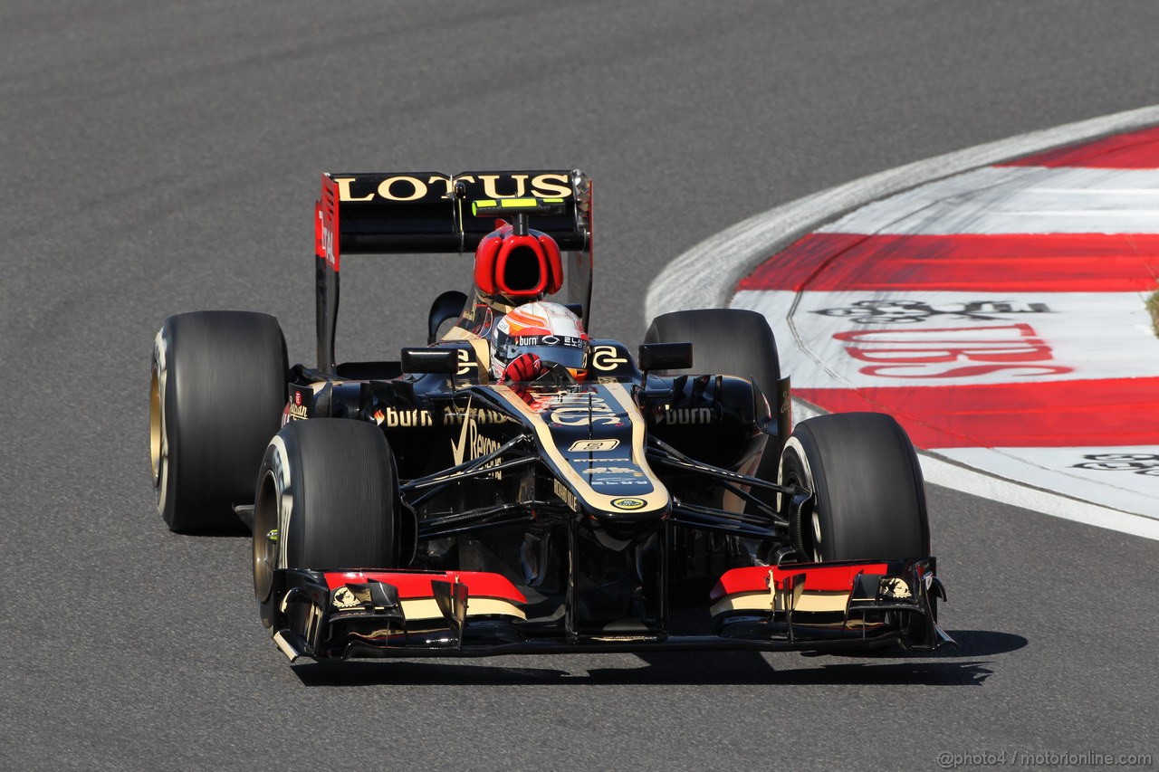 GP COREA, 04.10.2013- Prove Libere 1: Romain Grosjean (FRA) Lotus F1 Team E21 