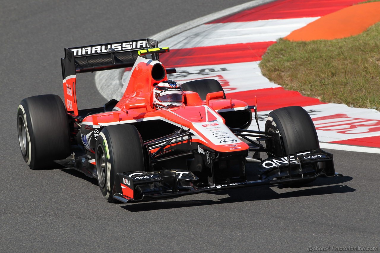 GP COREA, 04.10.2013- Prove Libere 1: Max Chilton (GBR), Marussia F1 Team MR02 