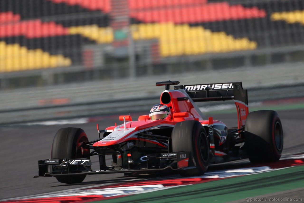 GP COREA, 04.10.2013- Free practice 2, Jules Bianchi (FRA) Marussia F1 Team MR02