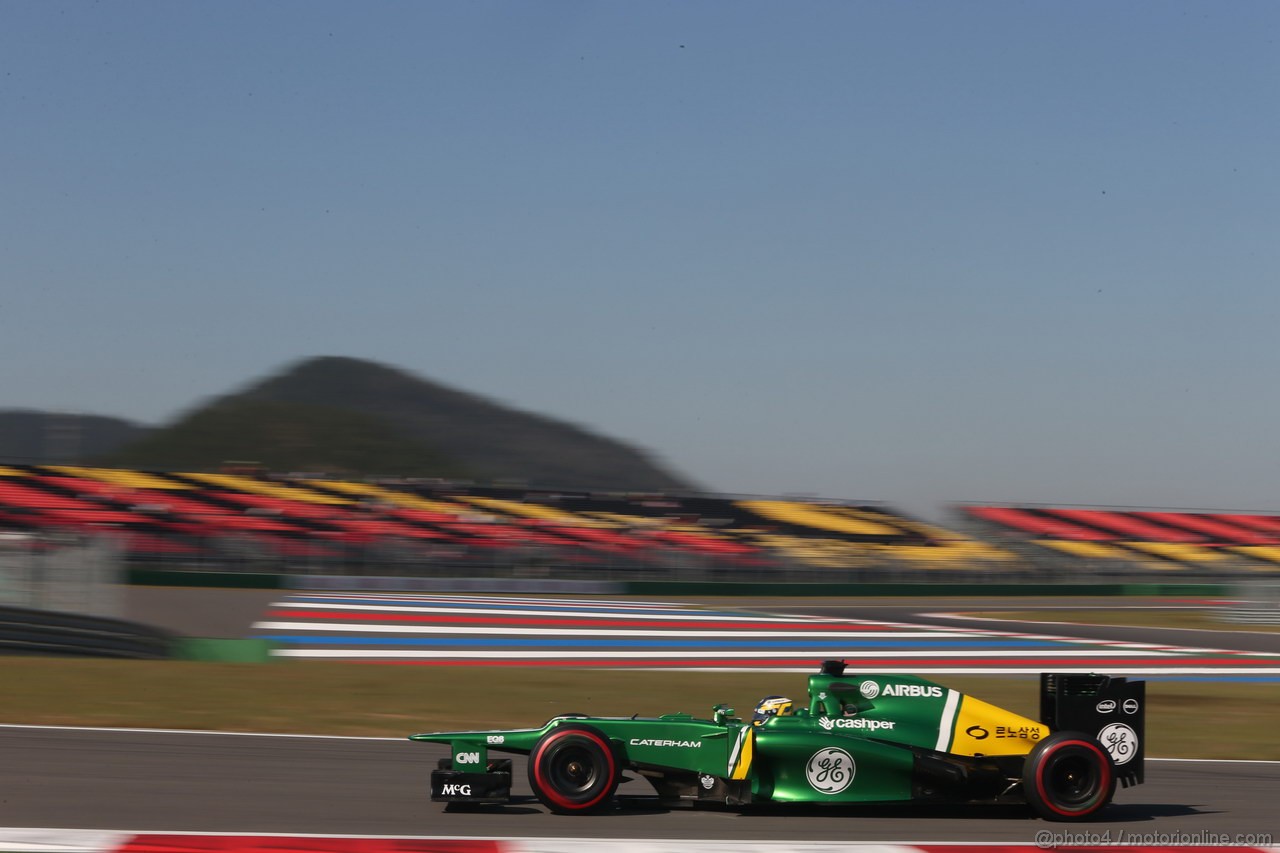GP COREA, 04.10.2013- Free practice 2, Charles Pic (FRA) Caterham F1 Team CT03