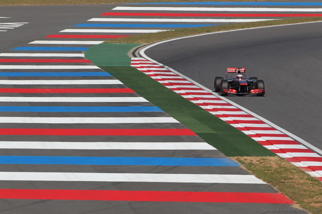 GP COREA, 04.10.2013- Free practice 2, Jenson Button (GBR) McLaren Mercedes MP4-28